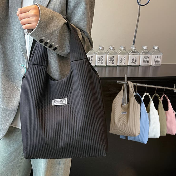 リブニットライクトートバッグ | aimoha  | 詳細画像1 