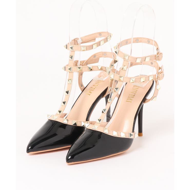 Jasmine Grandiflorum スタッズピンヒールアンクルベルトパンプス | aimoha  | 詳細画像3 