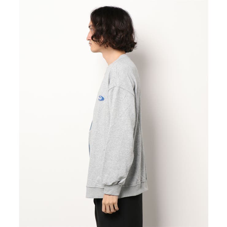 個性派 デニム切り替えスウェット メンズ[品番:XT000004802 個性派 デニム切り替えスウェット メンズ[品番:XT000004802