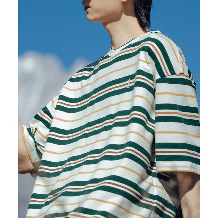 マルチボーダーリラックスＴシャツ 半袖 マルチボーダー リラックス Tシャツ 半袖