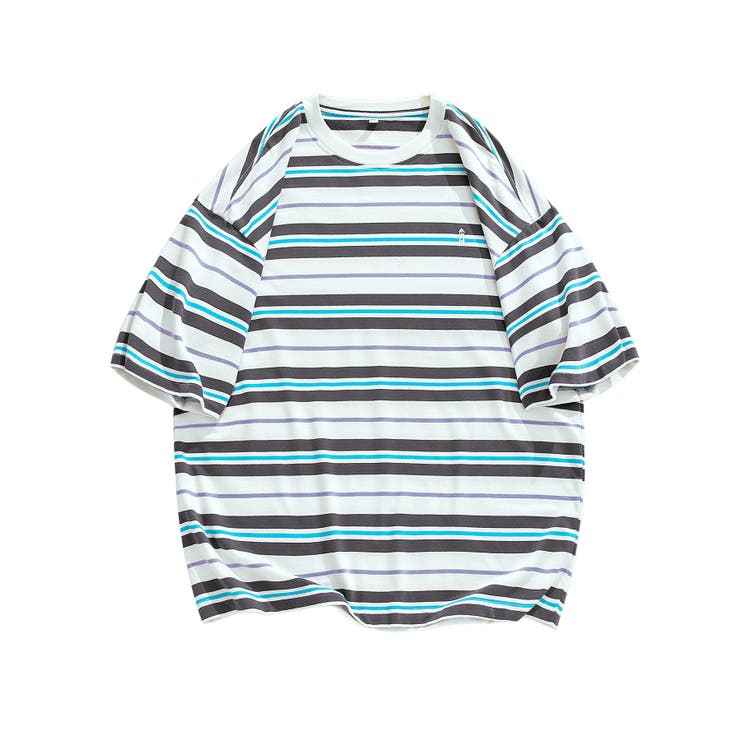 マルチボーダーリラックスＴシャツ 半袖 マルチボーダー リラックス Tシャツ 半袖