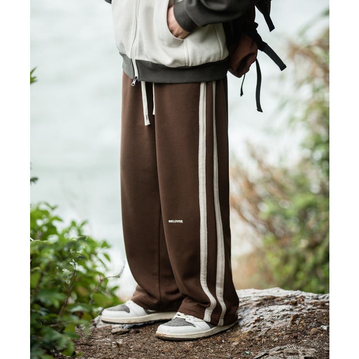 【韓国発】lace line color sweat pants 1_d4424bc0-1217-4cce-9f8c-