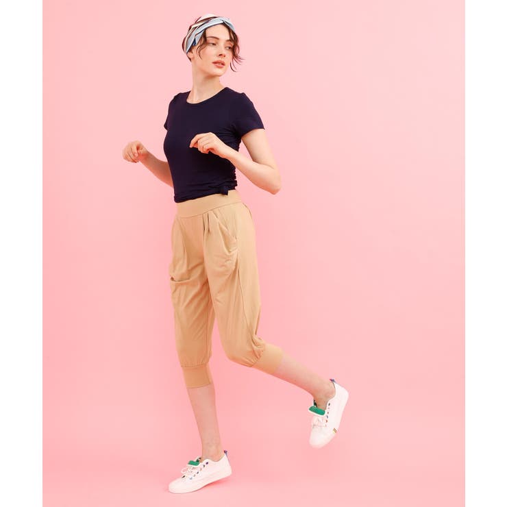 コットンハイウエストサルエルパンツ 綿 コットン[品番