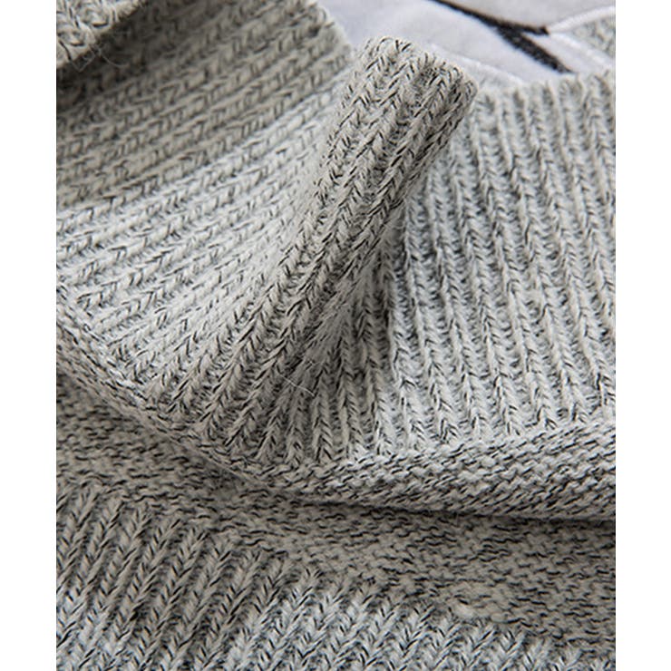 【HOOK】個性派 かわいい猫とサカナ刺繍ニットセーター メンズ | HOOK | 詳細画像6 