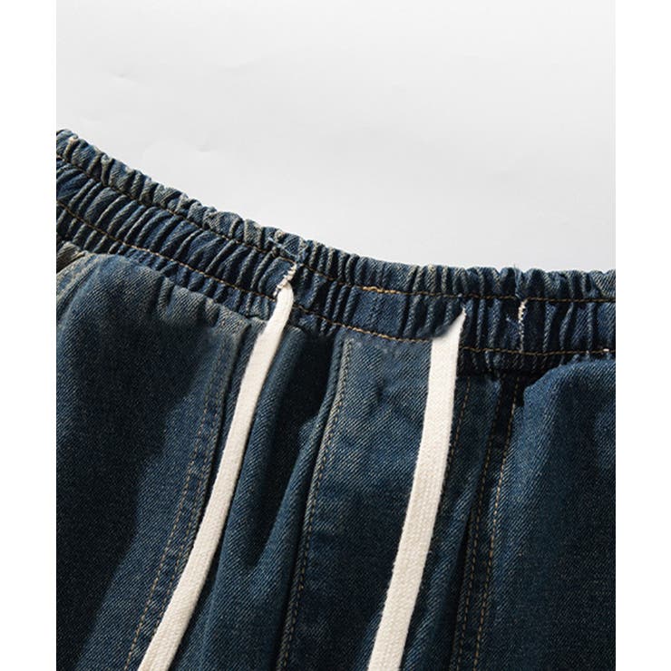 【HOOK】古着風ウォッシュデニム切り替えワイドパンツ | HOOK | 詳細画像11 