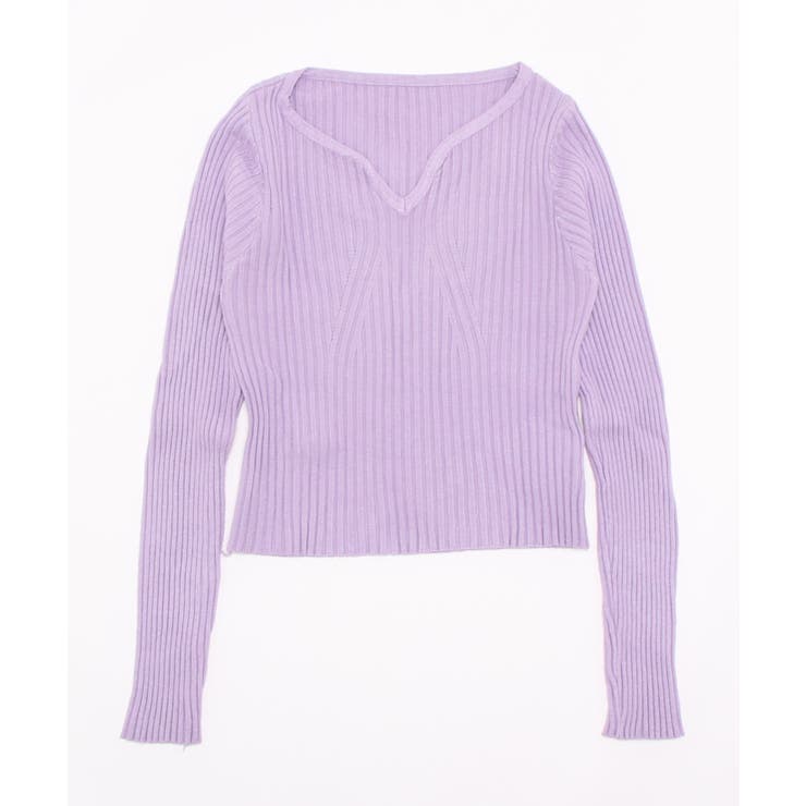 ミニ丈ハートネックリブニットトップス 韓国ファッション ニット | aimoha  | 詳細画像42 