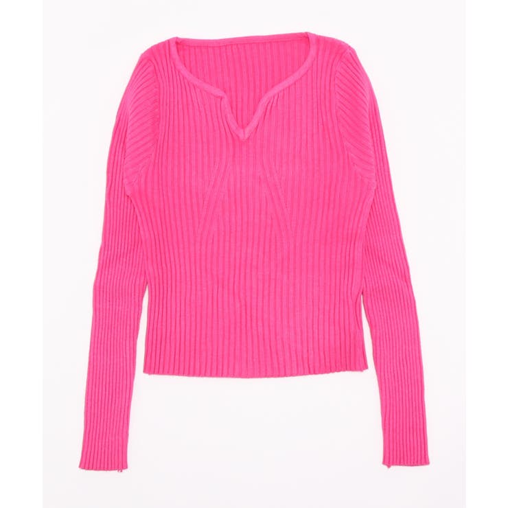 ミニ丈ハートネックリブニットトップス 韓国ファッション ニット | aimoha  | 詳細画像45 