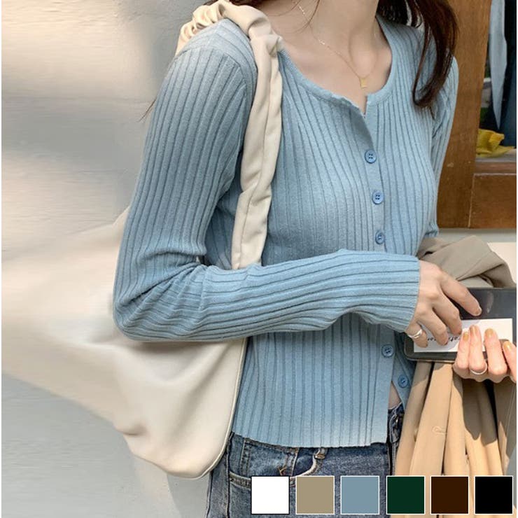 韓国風シンプルカーディガン 韓国 ライク | aimoha  | 詳細画像1 
