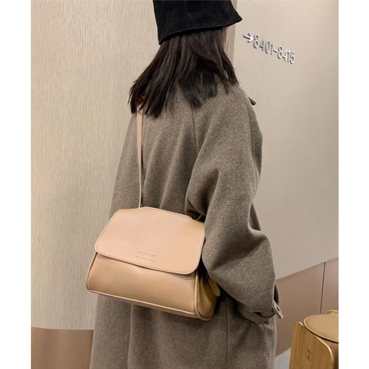 ライトベージュ | 新作 シンプルショルダーバッグ レディース | aimoha 