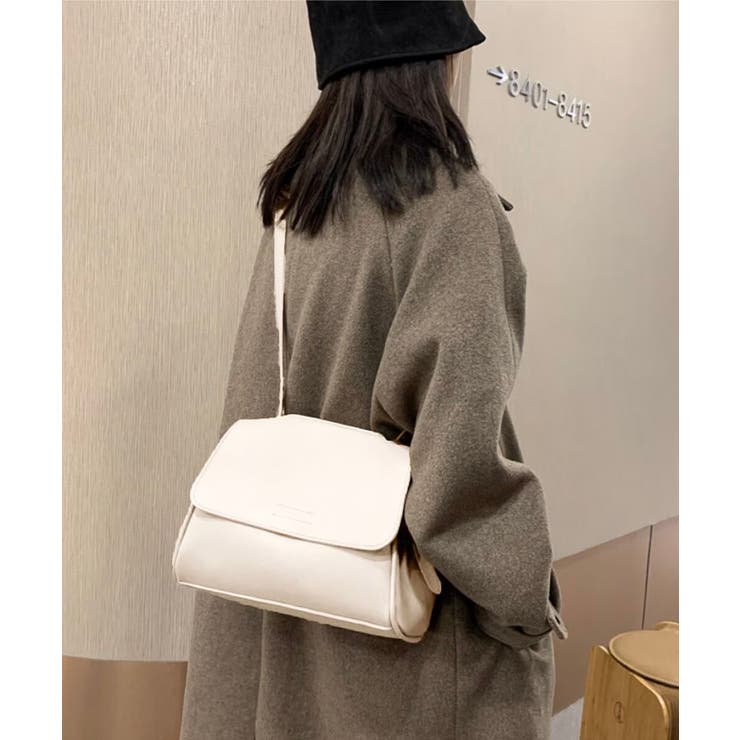 オフホワイト | 新作 シンプルショルダーバッグ レディース | aimoha 