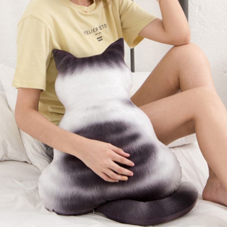 新作 猫背中柄クッション抱き枕 韓国ファッション | aimoha  | 詳細画像1 