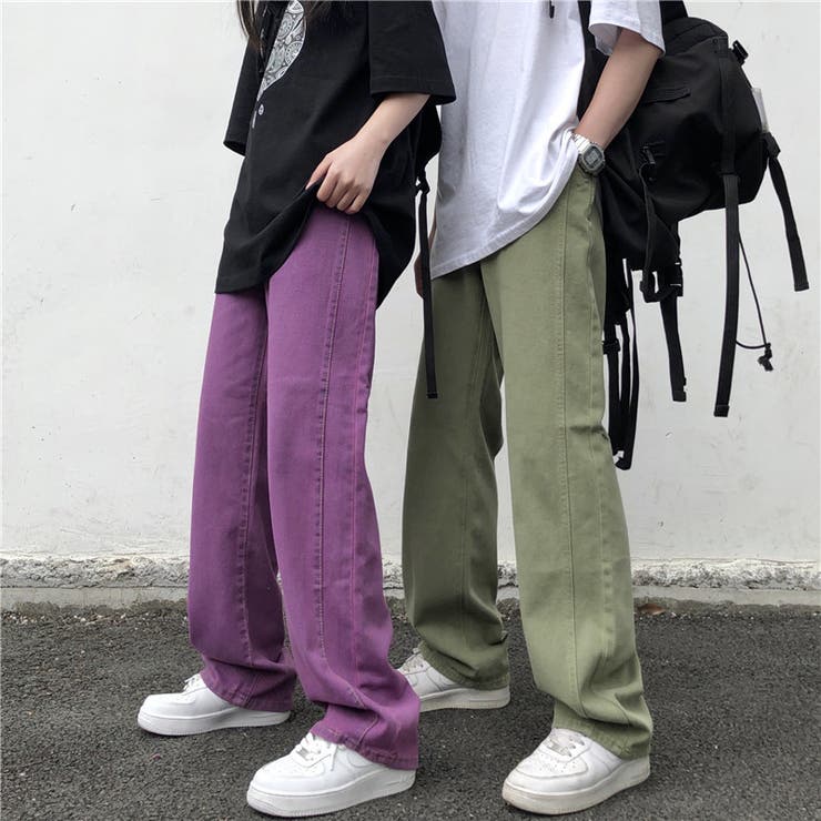 【genxder】ユニセックスレトロデニムパンツ 韓国ファッション ストリート系 | aimoha men | 詳細画像2 