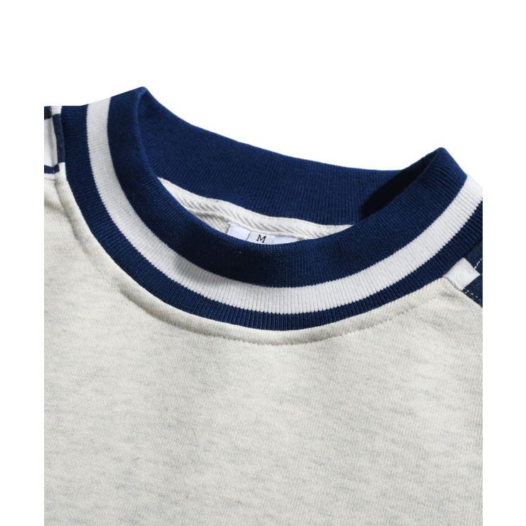 スウェット ブロックチェック切り替えプリントハイネックスウェットストリート系 | HOOK | 詳細画像4 