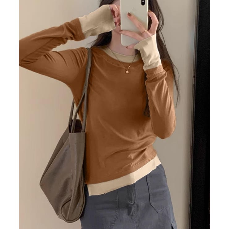 ロングスリーブベーシックTシャツ | aimoha  | 詳細画像29 