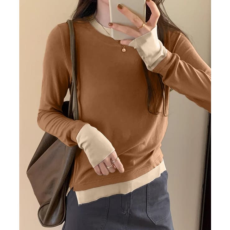 ロングスリーブベーシックTシャツ | aimoha  | 詳細画像30 