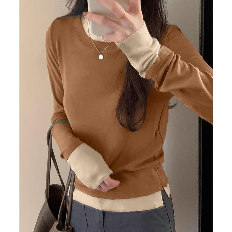 ロングスリーブベーシックTシャツ | aimoha  | 詳細画像32 