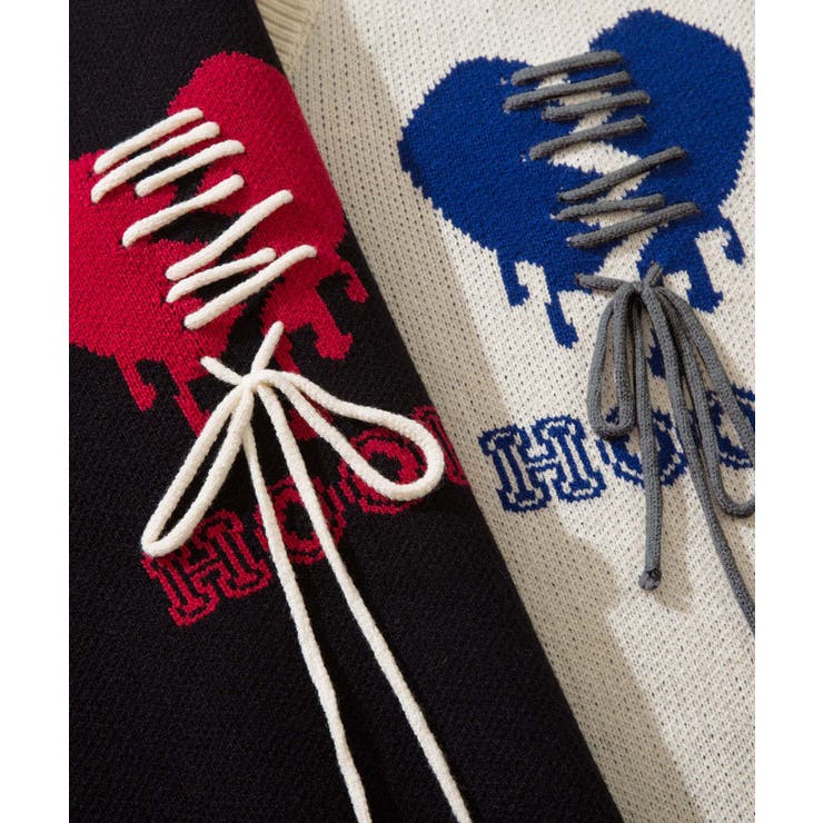 HOOK  original 傷だらけのアシンメトリーニットベスト | HOOK | 詳細画像2 