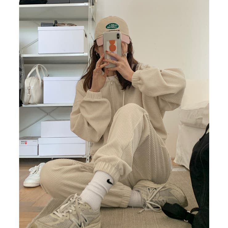 韓国風スウェットパンツ ストレートパンツ フルレングスパンツ | aimoha  | 詳細画像20 