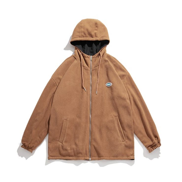 リバーシブル2WAY薄手ボアジャケット ストリート系 ロンT[品番