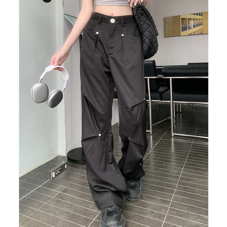 HOOK】for girls 膝タックカーゴパンツ[品番：XT000012114