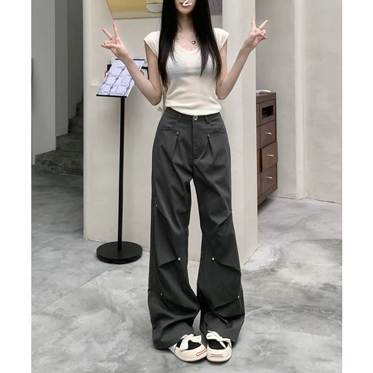 HOOK】for girls 膝タックカーゴパンツ[品番：XT000012114]｜HOOK