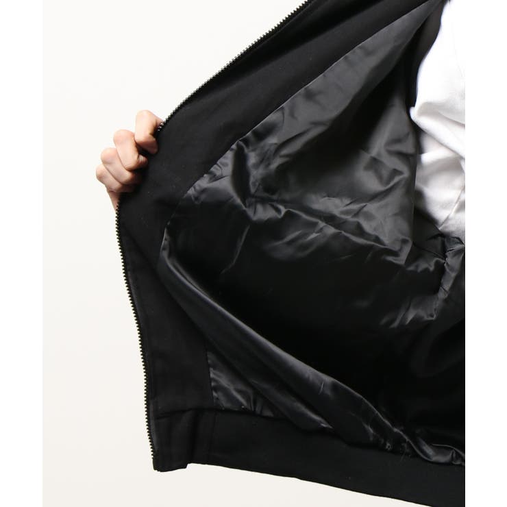 ブルゾン【HOOK】アメカジワッペン刺繍配色切り替えハイネックブルゾン ストリー… | HOOK | 詳細画像13 