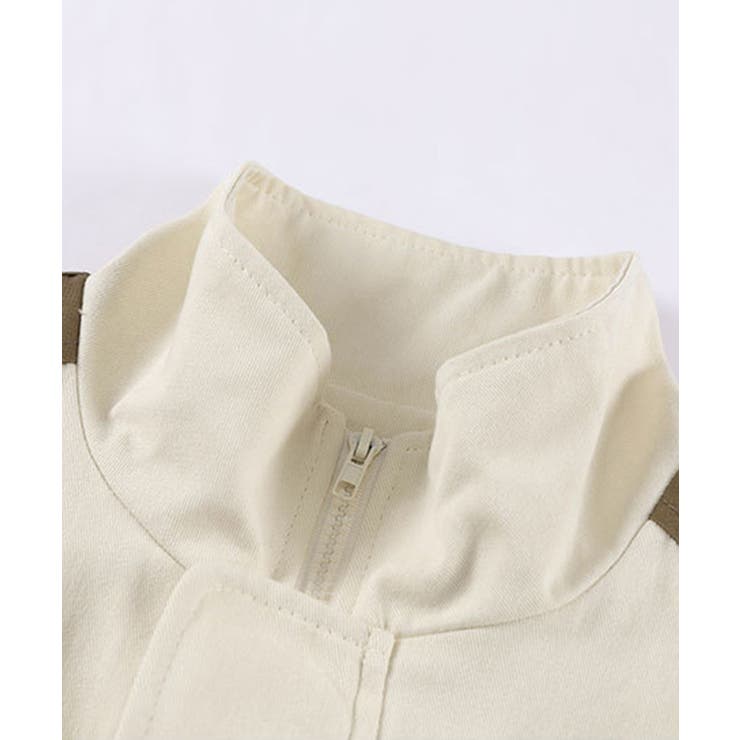 ブルゾン【HOOK】アメカジワッペン刺繍配色切り替えハイネックブルゾン ストリー… | HOOK | 詳細画像4 