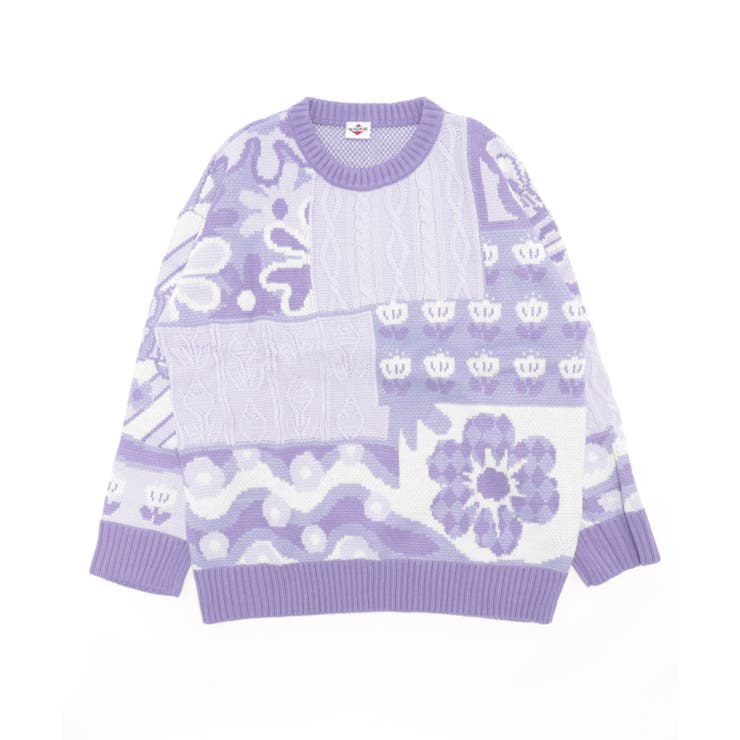 kolor/beacon 19aw パッチワーク スウェット