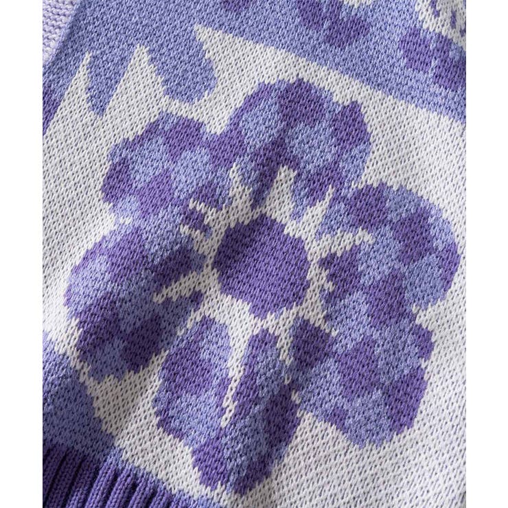 パッチワーク模様ニット風スウェット ストリート系 オラオラ系 | HOOK | 詳細画像6 