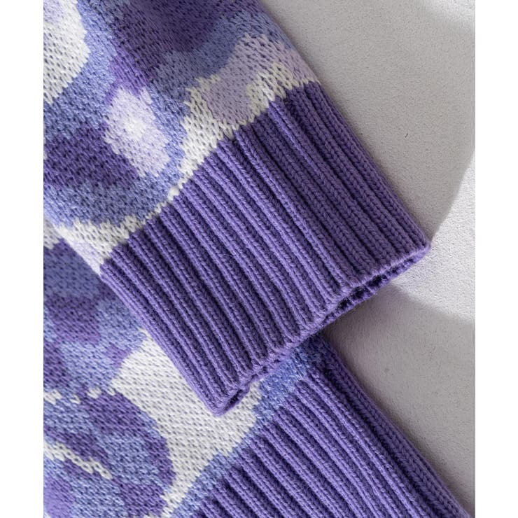 パッチワーク模様ニット風スウェット ストリート系 オラオラ系 | HOOK | 詳細画像7 