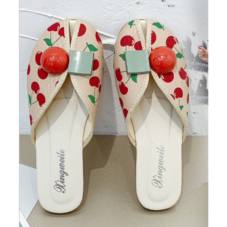 かわいい柄サンダル レディース ぺたんこ | aimoha  | 詳細画像7 