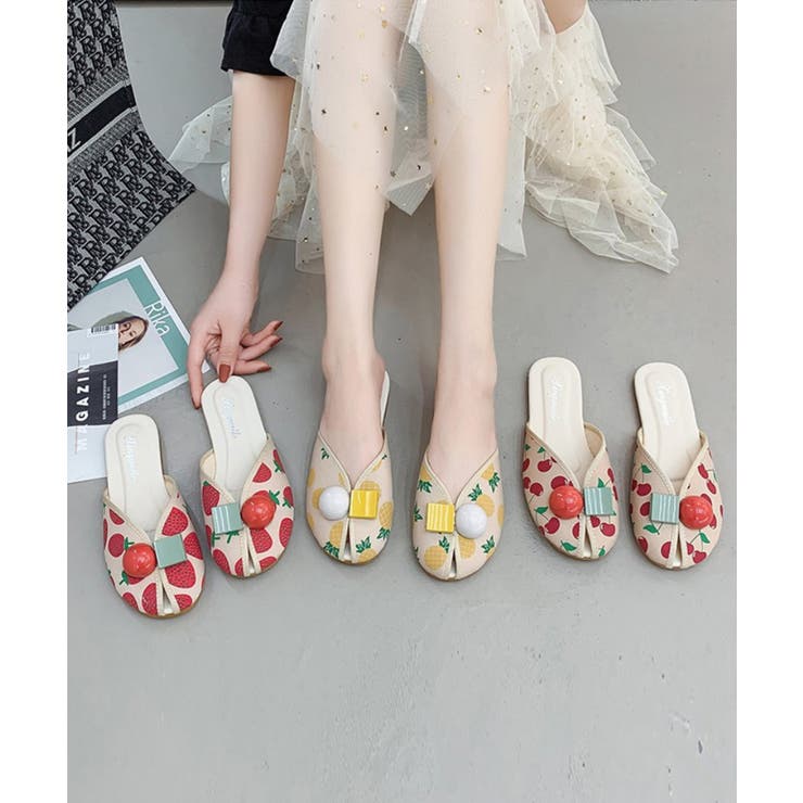かわいい柄サンダル レディース ぺたんこ | aimoha  | 詳細画像8 
