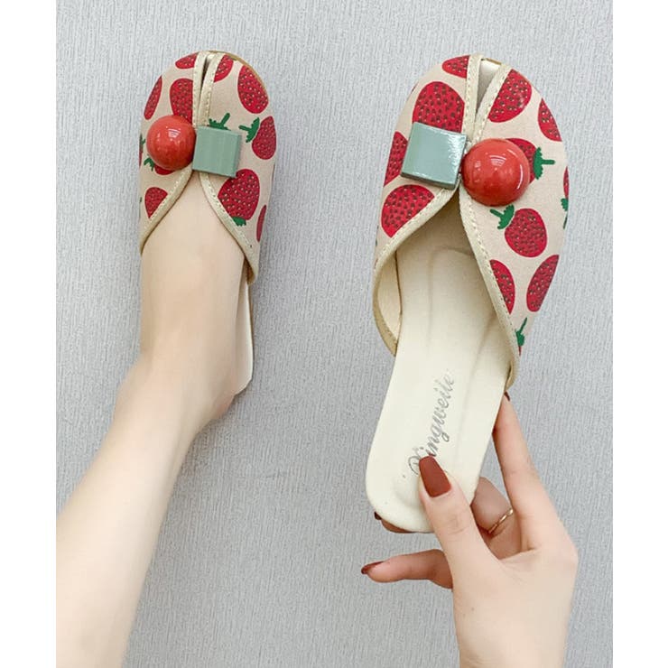 かわいい柄サンダル レディース ぺたんこ | aimoha  | 詳細画像9 