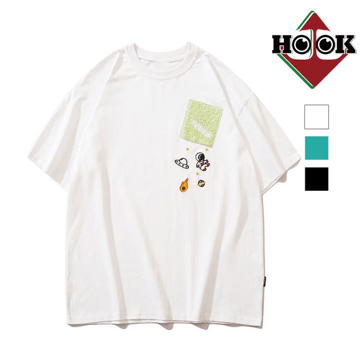 Hook 可愛い宇宙刺繍半袖tee 春服 品番 Xt Hook フック のメンズファッション通販 Shoplist ショップリスト