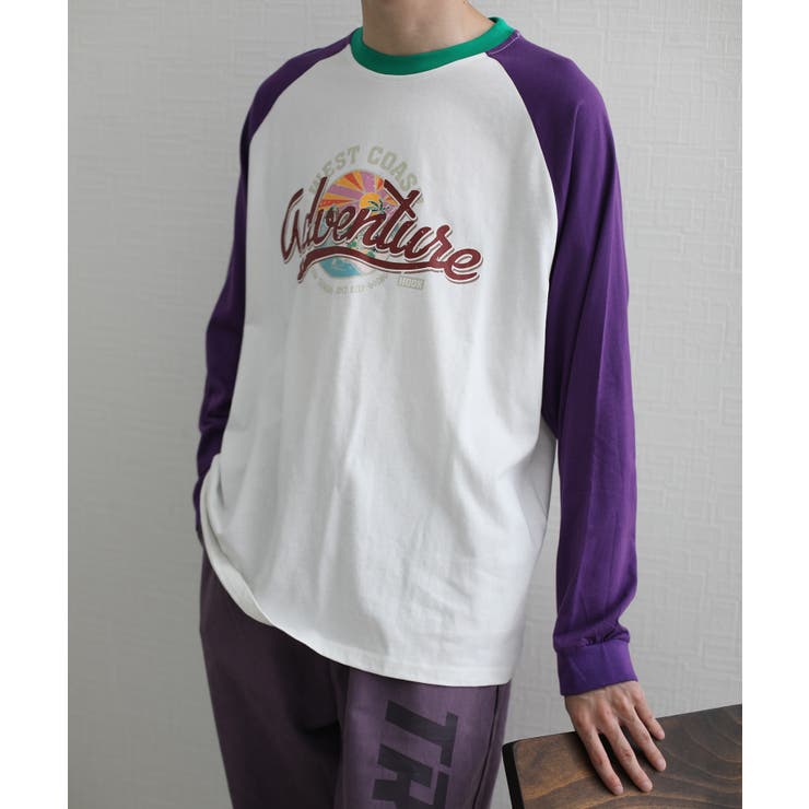 ロンT HOOK アメカジヴィンテージ風袖配色切り替えロゴプリントリンガーロング… | HOOK | 詳細画像12 