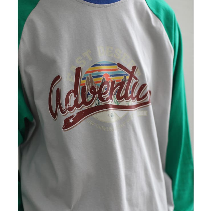 ロンT HOOK アメカジヴィンテージ風袖配色切り替えロゴプリントリンガーロング… | HOOK | 詳細画像22 