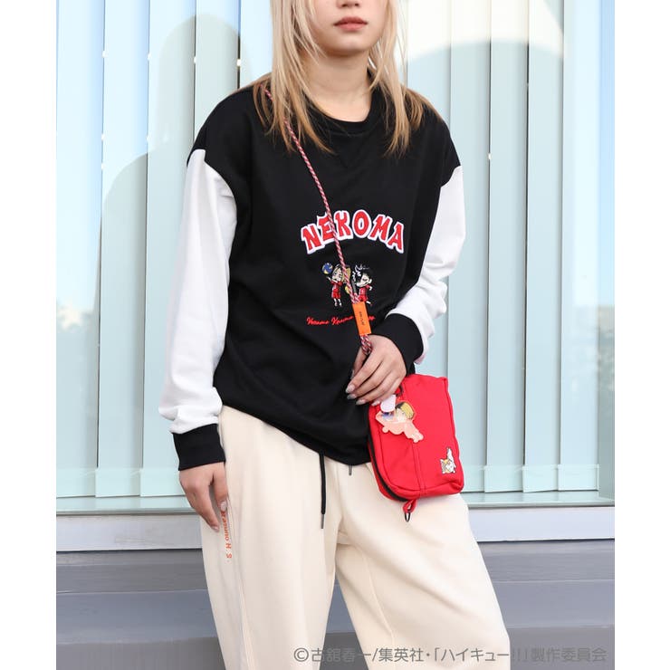 Kaos Haikyuu × HOOK sweatshirt Black (Kozume/Kuroo)