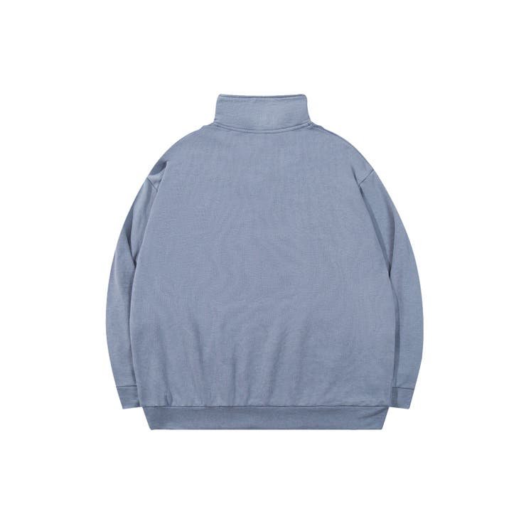 HOOK  original  アメカジパッチ刺繍デニム風ウォッシュハーフジップ | HOOK | 詳細画像3 