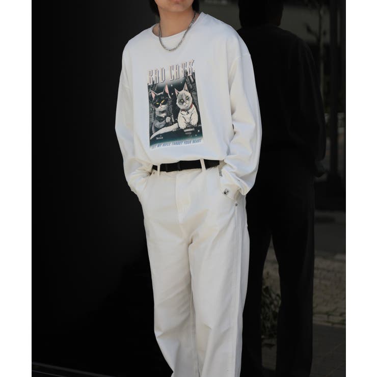 HOOK -original- にゃんにゃんマフィアプリントロンTEE | HOOK | 詳細画像7 