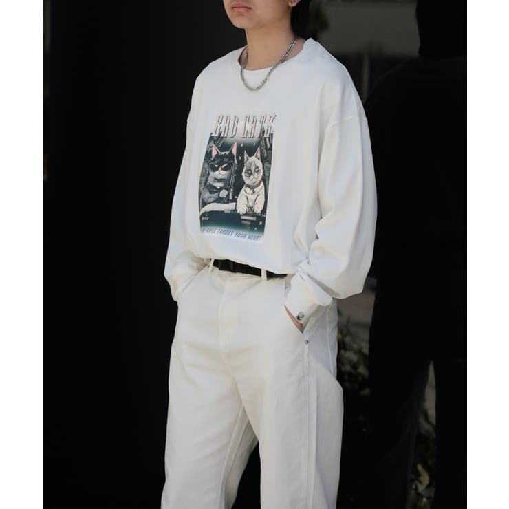 HOOK -original- にゃんにゃんマフィアプリントロンTEE | HOOK | 詳細画像8 