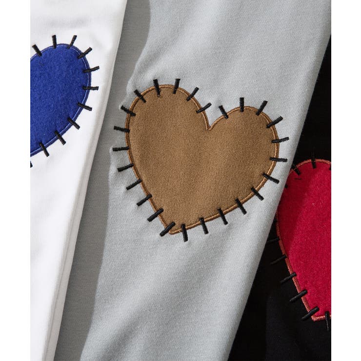 HOOK -original- ハート肘パッチ刺繍スウェット | HOOK | 詳細画像8 