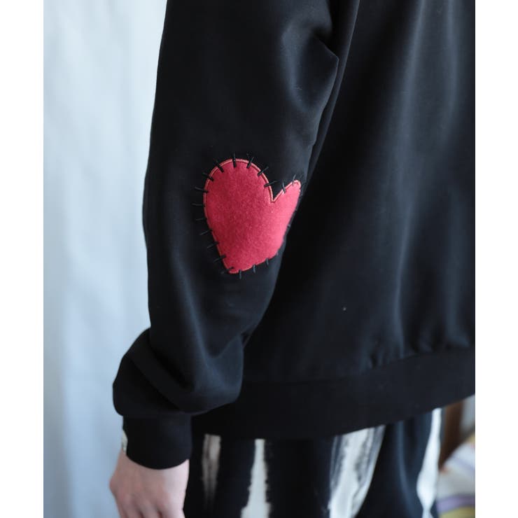 HOOK -original- ハート肘パッチ刺繍スウェット | HOOK | 詳細画像17 