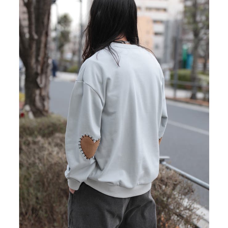 HOOK -original- ハート肘パッチ刺繍スウェット [品番：XT000012118]｜HOOK（フック）のメンズファッション通販｜SHOPLIST（ショップリスト）