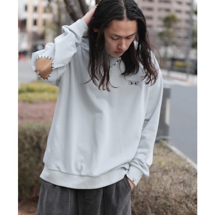 HOOK -original- ハート肘パッチ刺繍スウェット [品番：XT000012118]｜HOOK（フック）のメンズファッション通販｜SHOPLIST（ショップリスト）