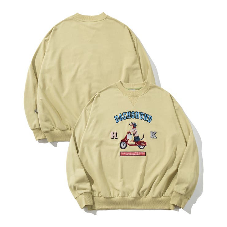 ライトグリーン | HOOK -original- DOG刺繍スウェット | HOOK