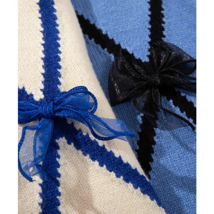 【HOOK】for girls リボン付きカーディガン ショート丈 | HOOK | 詳細画像7 