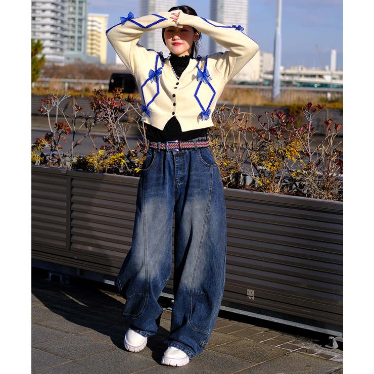 【HOOK】for girls リボン付きカーディガン ショート丈 | HOOK | 詳細画像21 