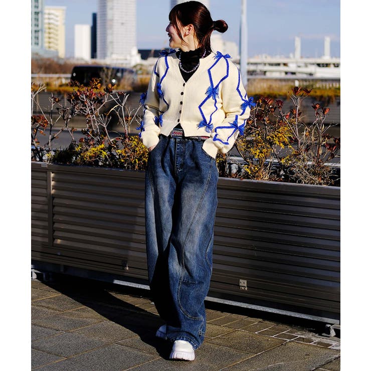 【HOOK】for girls リボン付きカーディガン ショート丈 | HOOK | 詳細画像25 