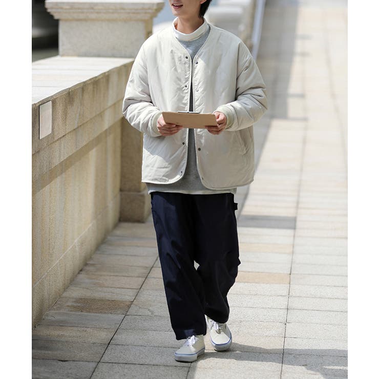 HOOK】2WAYリバーシブルノーカラーボアジャケット【AW】[品番