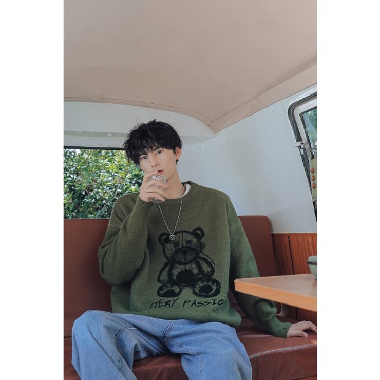 HOOK スウェット風 ニット[品番：XT000003678]｜HOOK（フック